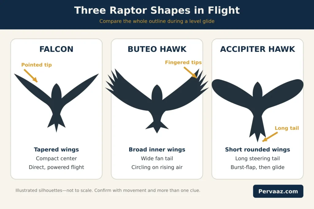 falcon vs hawk in flight infographic